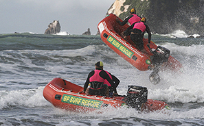 Inflatible Rescue Boat Action  : Photos : Richard Moore : Photographer